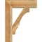 Ekena Millwork Balboa Block Rough Sawn Bracket w/ Offset Brace, Western Red Cedar, 8"W x 26"D x 34"H BKT0806X26X34BOA05RWR - alternate 2